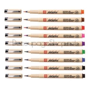 Маркер Четка Sakura Pigma Brush : Оранж : 5