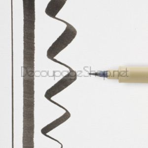 Маркер Четка Sakura Pigma Brush : Черен : 49