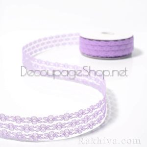 ДАНТЕЛА, мини Виена 20мм/ 9м св. лилаво (20/50/5002-1/93)