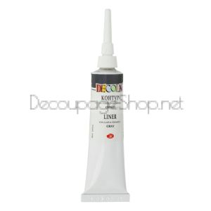 DECOLA КОНТУР ЗА СТЪКЛО И КЕРАМИКА 18 МЛ. - СИВ