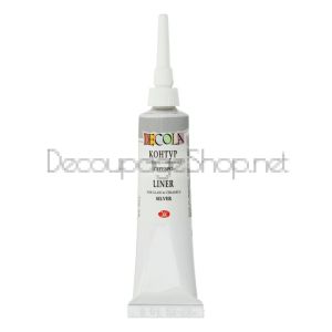 DECOLA КОНТУР ЗА СТЪКЛО И КЕРАМИКА 18 МЛ. - СРЕБЪРЕН