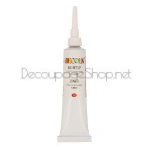 DECOLA КОНТУР ЗА СТЪКЛО И КЕРАМИКА 18 МЛ. - БЯЛ
