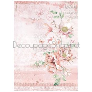 STAMPERIA ROSELAND ДЕКУПАЖНА ОРИЗОВА ХАРТИЯ А4 - DFSA4783