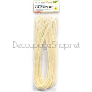 FOLIA ВЕЛУРЕНА, ПЛЮШЕНА ТЕЛ 8 ММ. 50 СМ. 10БР. - ШАМПАНСКО