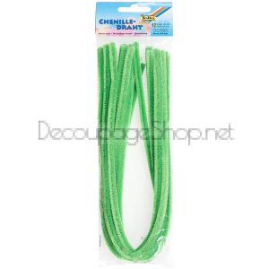 FOLIA ВЕЛУРЕНА, ПЛЮШЕНА ТЕЛ 8 ММ. 50 СМ. 10БР. - СВЕТЛО ЗЕЛЕНО