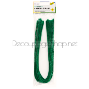 FOLIA ВЕЛУРЕНА, ПЛЮШЕНА ТЕЛ 8 ММ. 50 СМ. 10БР. - СРЕДНО ЗЕЛЕНО