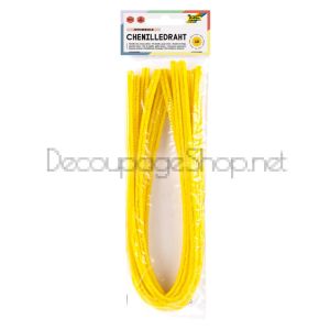 FOLIA ВЕЛУРЕНА, ПЛЮШЕНА ТЕЛ 8 ММ. 50 СМ. 10БР. - БАНАНОВО ЖЪЛТО