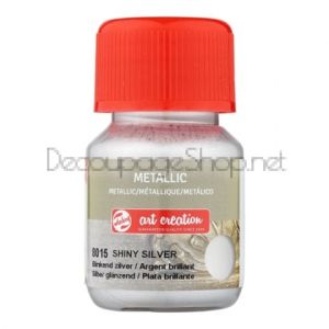 Акрилна Боя Metallic : 30 ml : 8015 Блестящо Сребро