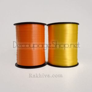 Тънки панделки за балони , 1 ролка 0.5см/ 500ярда 5/500/2845 (ЖЪЛТА)