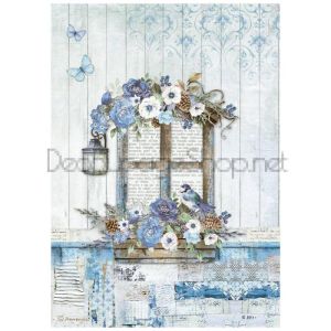 STAMPERIA BLUE LAND ДЕКУПАЖНА ОРИЗОВА ХАРТИЯ А4 - DFSA4790