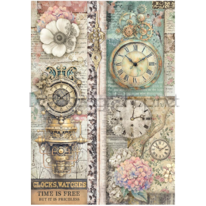 STAMPERIA GARDENS OF TIME ДЕКУПАЖНА ОРИЗОВА ХАРТИЯ А4 - DFSA41112