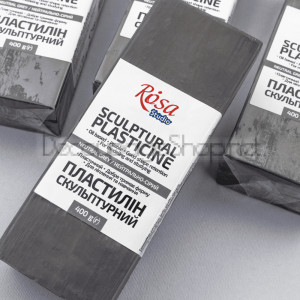 Скулптурен Пластилин на Маслена Основа - Сив - 400 g