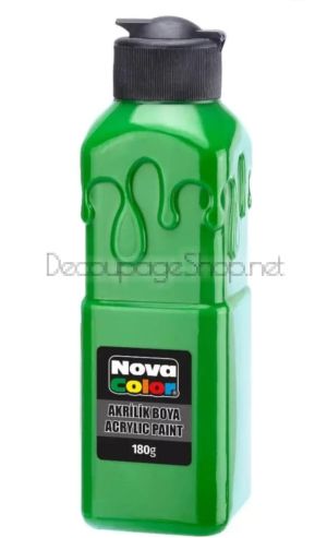 Акрилна боя 180гр. ЗЕЛЕНА Nova Color
