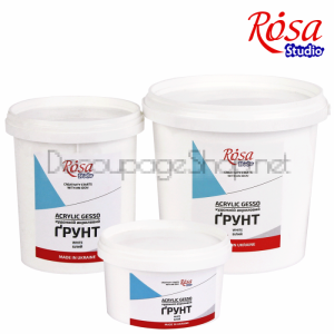 Грунд Gesso : Бял : Rosa Studio : 1000 ml
