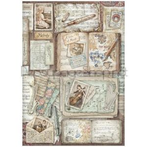 STAMPERIA MASTER OF MAGIC ДЕКУПАЖНА ХАРТИЯ А4-DFSA41010