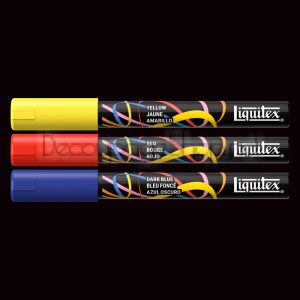 LIQUITEX АКРИЛНИ МАРКЕРИ КОМПЛЕКТ 3X2MM - PRIMARY