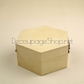 Дървена кутийка шестостен - DK454