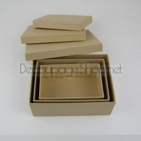 Правоъгълни картонени кутии комплект 3 броя -  50322