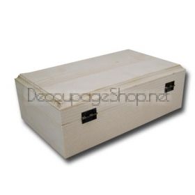 Дървена кутия със закопчалка- 25 х 18 х  8см
