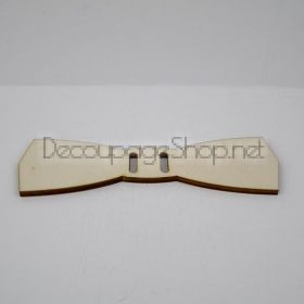 Дървена папионка Конте Бо - заготовка от шперплат - 11540L