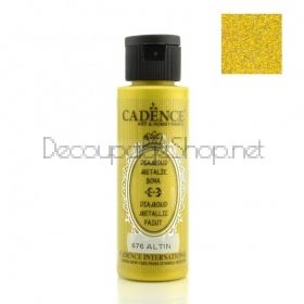 CADENCE АКРИЛНА БОЯ DIAMOND METALLIC 70 МЛ - GOLD 676