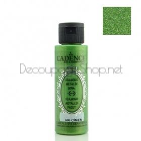 CADENCE АКРИЛНА БОЯ DIAMOND METALLIC 70 МЛ - GRASS 686