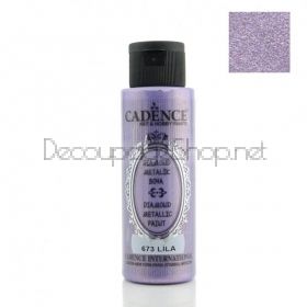 CADENCE АКРИЛНА БОЯ DIAMOND METALLIC 70 МЛ - LILAC 673