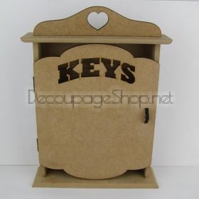Къщичка за ключове от МДФ с табелка  “KEYS“  - К2025KEY